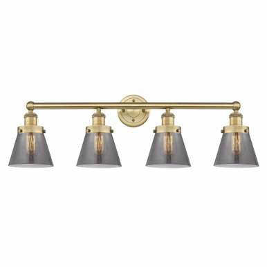 Cone 4 Light Steel Vanity Light 33.5 Inch Wide by Innovations - 616-4W-G6
