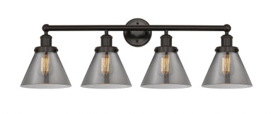 Cone 4 Light Industrial Vanity Light 34.75 Inch Wide by Innovations - 616-4W-G4