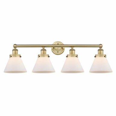 Cone 4 Light Industrial Vanity Light 34.75 Inch Wide by Innovations - 616-4W-G4