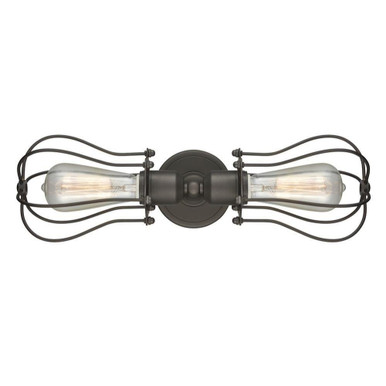 Muselet 2 Light Vanity Light by Innovations - 900-2W-BK-CE513-BK