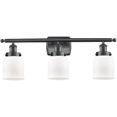 Small Bell 3 Light Vanity Light by Innovations - 916-3W-BK-G51