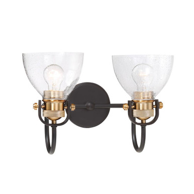 Monico 2 Light Vanity Light 16.25 Inch Wide by Minka Lavery - 3362-416