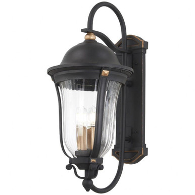 Peale Street 3 Light Candle Style Outdoor Wall Lantern by Minka Lavery - 73233-738
