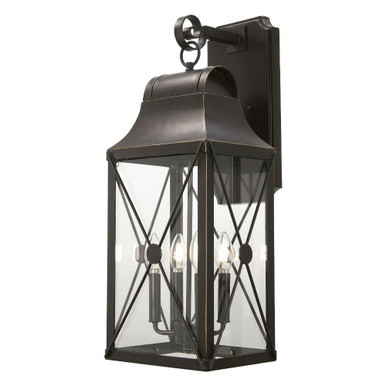 De Luz 4 Light Candle Style Wall Lantern 26.38 Inch Tall by Minka Lavery - 73293-143C