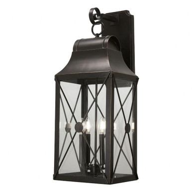 De Luz 4 Light Candle Style Wall Lantern 31.38 Inch Tall by Minka Lavery - 73294-143C
