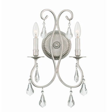 Ashton 2 Light Candle Style Wall Sconce by Crystorama - 5012