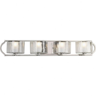 Caress 4 Light Vanity Light by Progress - P3078-104WB