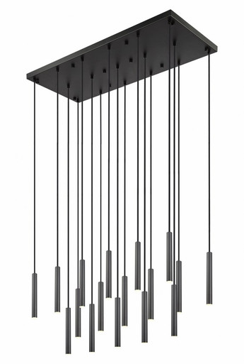 Forest 85W 17 LED Linear Chandelier 12 Inch Tall and 18 Inch Wide By Z-Lite - 919MP12-17L