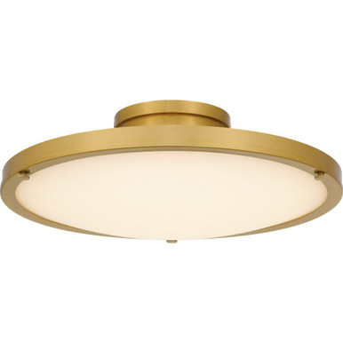 Donne 25W LED Semi Flush Mount 5 Inch Tall and 15.75 Inch Wide by Quoizel - QSF6784
