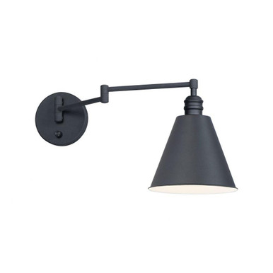 Library 1 Light Swing Arm WallSconce by Maxim - 12220