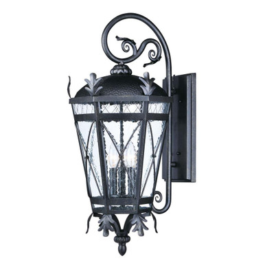 Canterbury Dc 3 Light Outdoor Candle Style Wall Lantern by Maxim - 20456CDAT