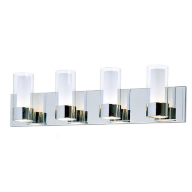 Silo 4 Light Candle Style Vanity Light by Maxim - 23074CLFTPC