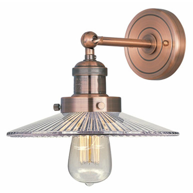 Mini Hi Bay 1 Light Wall Sconce 10 Inch Wide by Maxim - 25065CLACP/BUI