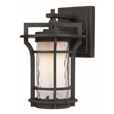 Oakville 1 Light Outdoor Wall Lantern 9.25 Inch Tall by Maxim - 30482WGBO