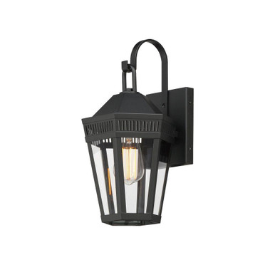 Oxford 1 Light Outdoor Wall Lantern 14.25 Inch Tall by Maxim - 30591CLBK