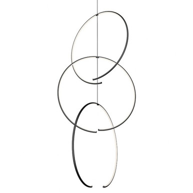 Torc 3 LED Pendant 56 Inch Tall and 24.75 Inch Wide by Sonneman - 3153