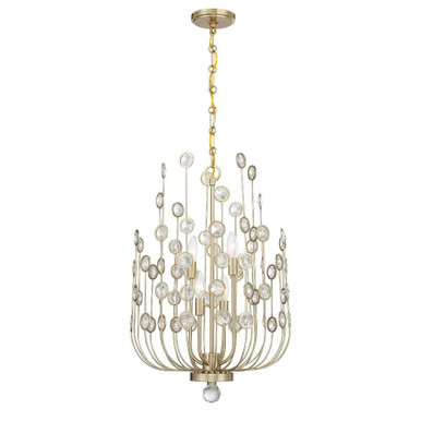 Irina 4 Light Chandelier 26 Inch Tall and 18 Inch Wide by Savoy House - 1-3597-4-127