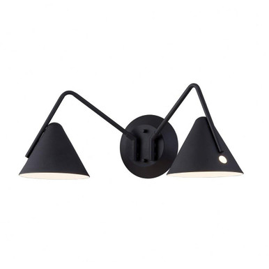 Zag 16W 2 LED Wall Sconce by Justice Design - NSH-4242-MBTX