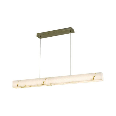 LumenAria Medley 20W 1 LED Linear Pendant 48 Inch Wide by Justice Design - FAL-8239-BRSS