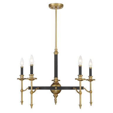 Consulate 5 Light Chandelier 20 Inch Tall and 28 Inch Wide by Savoy House - 1-9511-5-143
