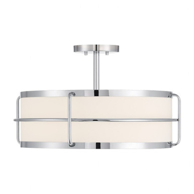 Chauncey 4 Light Semi Flush Mount 12.25 Inch X 22 Inch Wide by Savoy House - 6-4193-4
