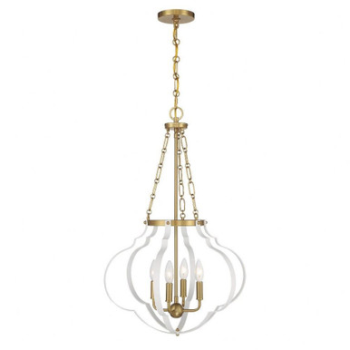 Mercer 4 Light Pendant 32 Inch Tall and 20 Inch Wide by Savoy House - 7-4866-4