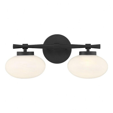 Barrow 2 Light Bath Vanity 8 Inch Tall and 17 Inch Wide by Savoy House - 8-1050-2