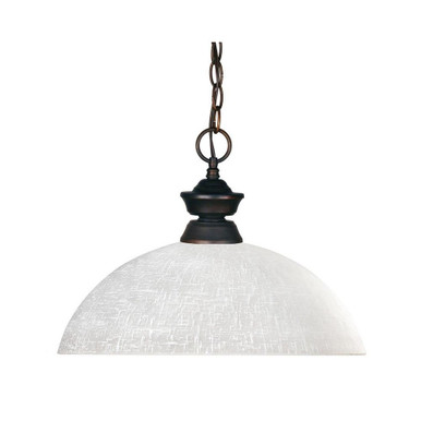 Riviera 1 Light Pendant 14 x 11 Inches by Z Lite 100701OB-DWL14