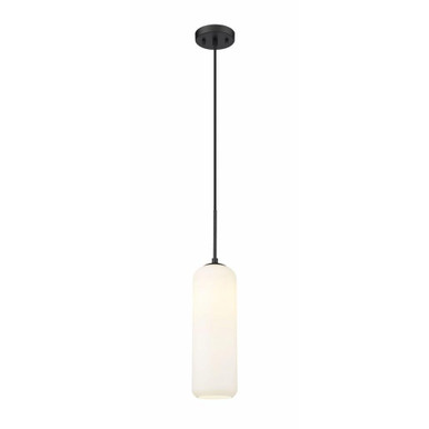 Monty 1 Light Pendant In Mid Century Style 22 x 5.25 Inches by Z Lite - 732P22-MB