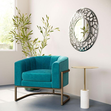 Reef Mirror In Glam Style 1.2 Inch Tall and 30.3 Inch Wide by Zuo Modern - A12218