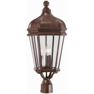 Great Outdoors Harrison 3 Light Outdoor Post Mount 25.75 In H by Minka - 8696