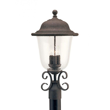 Three Light Outdoor Post Fixture 12 Inch by 22.75 Inch by Generation - 8259