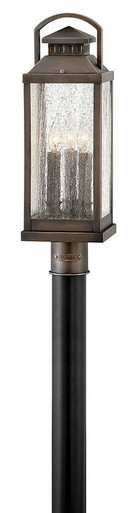 Revere 3 Light Medium Outdoor Post or Pier Mount 7 x 22.25 Inch by Hinkley - 1181