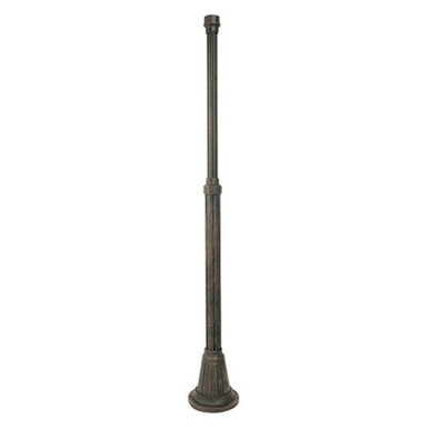 Accessory Anchor Pole with Photo Cell 3 Inches by 84 inches high by Maxim  - 1092BK/PHC11