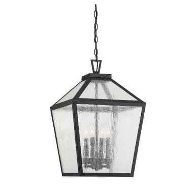 Woodstock 4 Light Medium Outdoor Pendant by Savoy House - 5-104-BK