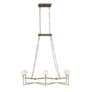 Bodie 6 Light Medium Linear Pendant by Varaluz - 314N06HG