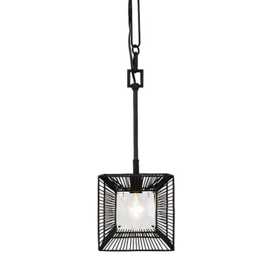 Arcade 1 Light Small Pendant 9.25 Inch Tall by Varaluz - 366M01