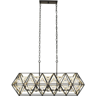 Marcia 5 Light Oversized Linear Pendant by Varaluz - 353N05MBFG