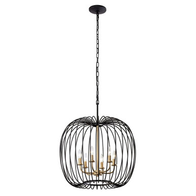 Nico 6 Light Large Pendant by Varaluz - 375P06CBHG
