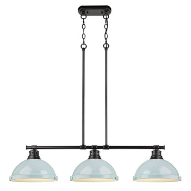 Duncan 3 Light Oversized Linear Pendant by Golden - 3602-3LP