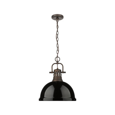 Duncan 1 Light Medium Chain Pendant 16.88 Inch Tall by Golden - 3602-L