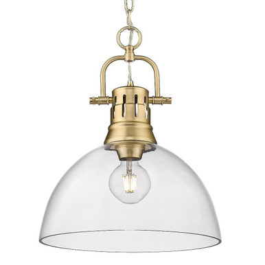 Duncan 1 Light Medium Chain Pendant 16.88 Inch Tall by Golden - 3602-L