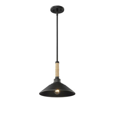 Journey 1 Light Medium Pendant by Golden - 3318-M NB