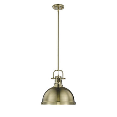 Duncan 1 Light Medium Rod Pendant 14.63 Inch Tall by Golden - 3604-L