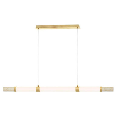Travertine 27W 3 LED Light Mini Linear Pendant by ET2 - E11056-01TVGLD