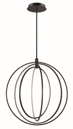 Concentric 4 LED Light Oversized Pendant by ET2 - E24049