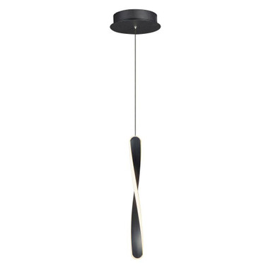Pirouette 16W 1 LED Light Small Pendant by ET2 - E24151-BK