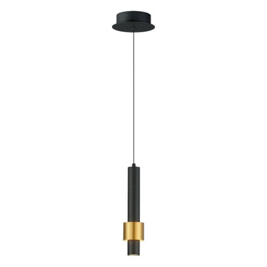 Reveal 6 Watt 1 LED Light Mini Pendant by ET2 - E24751-BKGLD