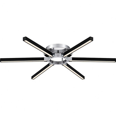Zealand 35W LED Semi Flush Mount 4 Inch Tall and 36 Inch Wide by Quoizel - QSF6793C