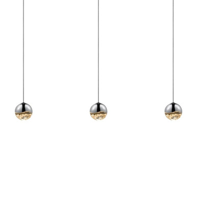 Grapes 3 LED Small Pendant 2.5 Inch Tall and 36.5 Inch Wide by Sonneman - 2920-SML
